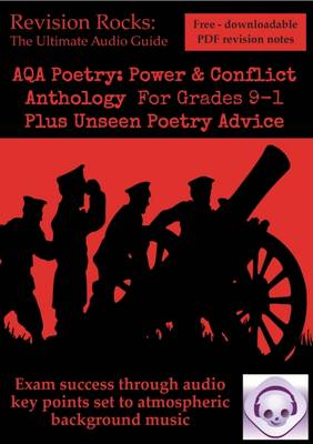 Book cover for New GCSE English Literature AQA Poetry Guide: Power & Conflict Anthology for Grades 9-1. Plus Unseen Poetry Advice