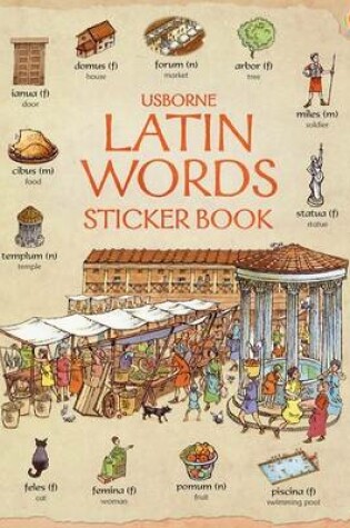 Cover of Usborne Latin Words Sticker Book