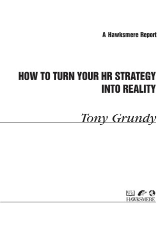 Book cover for How to Turn Your HR Strategy into Reality