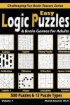 Book cover for Easy Logic Puzzles & Brain Games for Adults