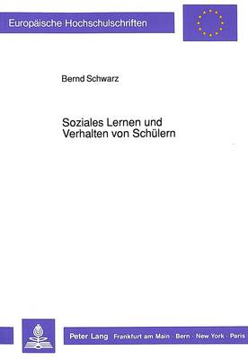 Book cover for Soziales Lernen Und Verhalten Von Schuelern