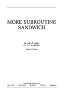 Book cover for More Subroutine Sandwich