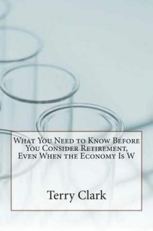 Cover of What You Need to Know Before You Consider Retirement, Even When the Economy Is W