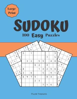 Book cover for Sudoku 100 Easy Large Print Puzzles