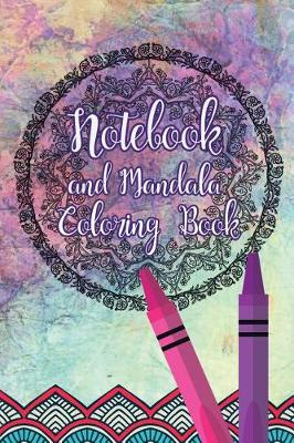 Book cover for Notebook and Mandala Coloring Book