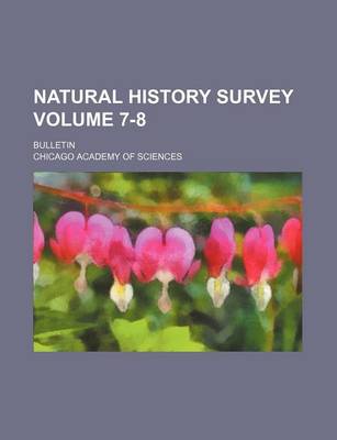 Book cover for Natural History Survey Volume 7-8; Bulletin