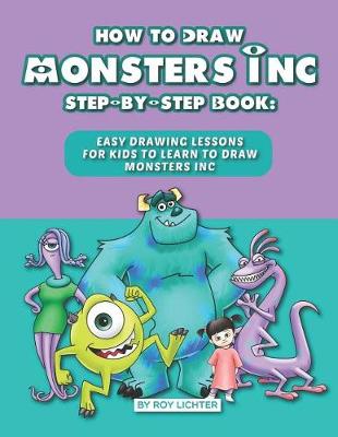 Book cover for How to Draw Monsters Inc Step-By-Step Book