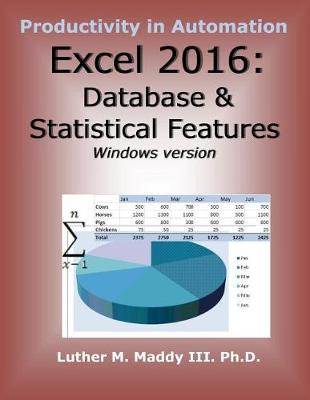 Book cover for Excel 2016