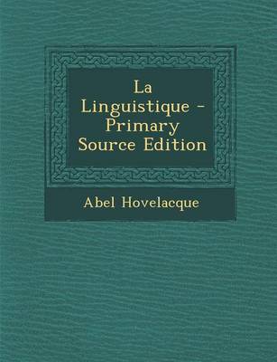 Book cover for La Linguistique - Primary Source Edition