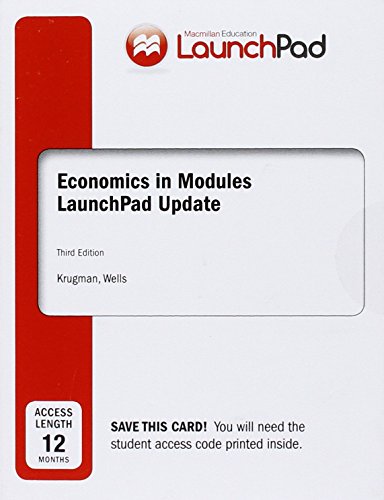 Book cover for Launchpad for Krugman's Economics in Modules - Update (2-Term Access)