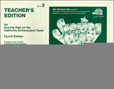 Cover of Scoring High on the California Achievement Tests (CAT),  Grade 3 Teacher Edition