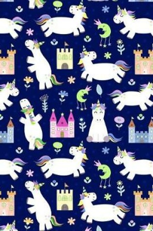 Cover of Journal Notebook Unicorns Playing 2