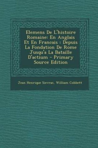 Cover of Elemens de L'Histoire Romaine