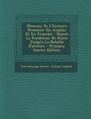 Book cover for Elemens de L'Histoire Romaine