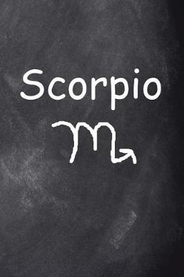 Book cover for Scorpio Symbol Zodiac Sign Horoscope Journal Chalkboard