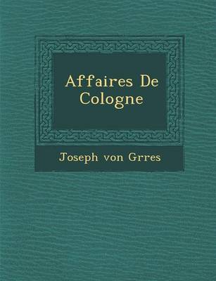 Book cover for Affaires de Cologne