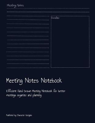 Book cover for Meeting Notes Notebook