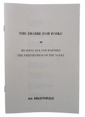 Book cover for The  Desire for Haiku