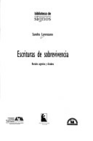 Cover of Escrituras de Sobrevivencia