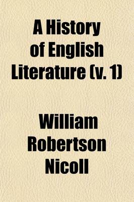 Book cover for A History of English Literature (Volume 1)