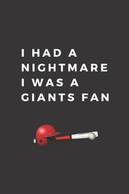 Book cover for I had a nightmare i was a giants fan