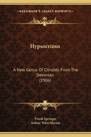 Cover of Hypsocrinus