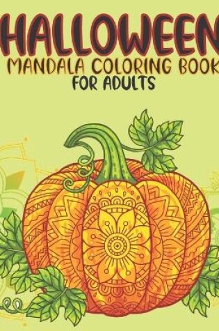 Cover of Halloween Mandala Coloring Book For Adults