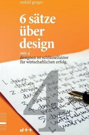 Cover of 6 sätze über design - satz 4