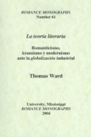 Cover of La Teoria Literaria