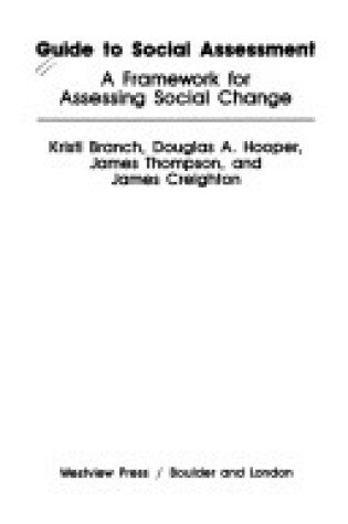 Cover of Guide To Social Impact Assessment