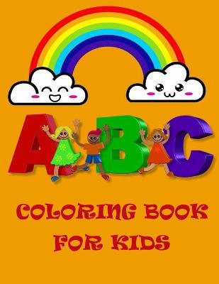 Book cover for Abc coloring book for kids