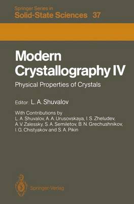 Cover of Modern Crystallography IV