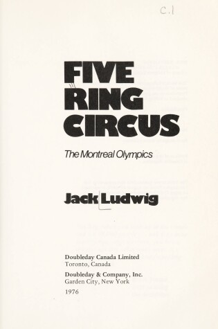 Cover of Five Ring Circus: The Montreal Olympics