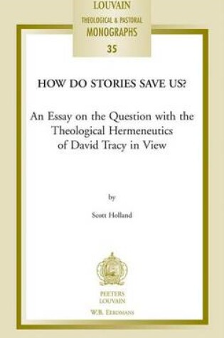 Cover of How Do Stories Save Us?