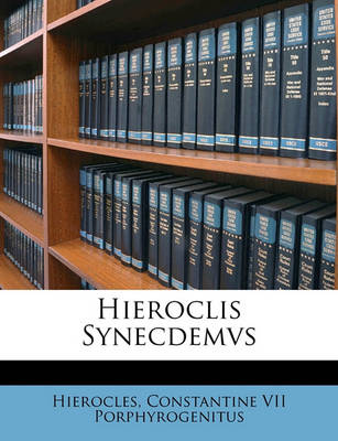 Book cover for Hieroclis Synecdemvs