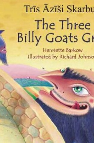 Cover of The Three Billy Goats Gruff in Latvian and English