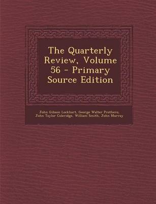 Book cover for The Quarterly Review, Volume 56
