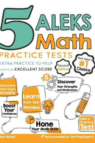 Cover of 5 ALEKS Math Practice Tests