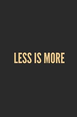 Book cover for Less Is More