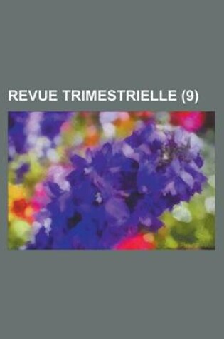 Cover of Revue Trimestrielle (9)