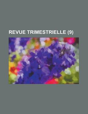 Book cover for Revue Trimestrielle (9)