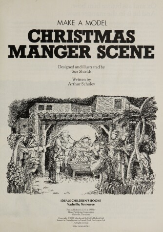 Book cover for The Christmas Manger Scene