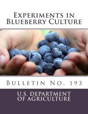 Book cover for Experiments in Blueberry Culture