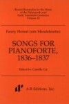 Book cover for Songs for Pianoforte, 1836-1837