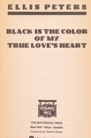 Cover of Black is the Color of My True Loves Heart
