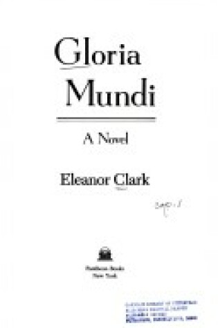 Cover of Gloria Mundi