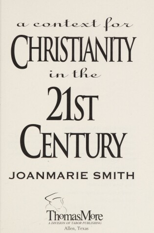 Cover of A Context for Christianity in the 21st Century