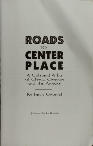 Book cover for Roads to Center Place