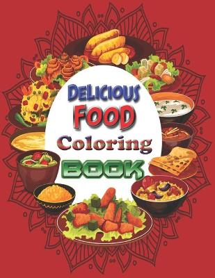 Book cover for Delicious Food Coloring book