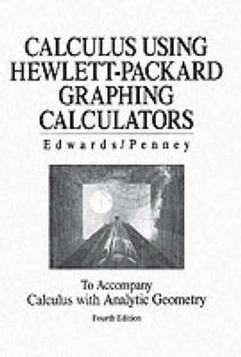 Book cover for Using Hewlett-Packard Graphing Calculators Manual for Calculus